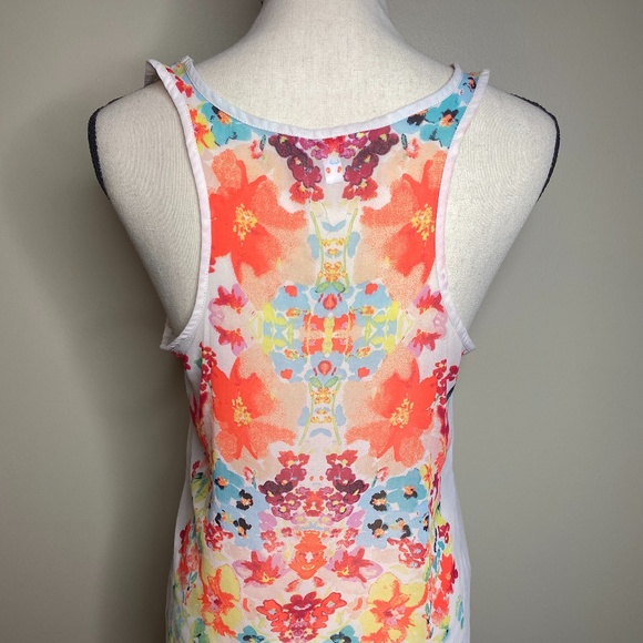 Candies Sheer Racerback Tank Top M - Picture 2 of 4